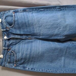 American Eagle Outfitters Blue Mom Straight Jeans 8